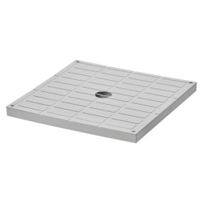 HIGH RESISTANCE CLOSED COVER - GREY - FOR SQUARE ACCES CHAMBER 200X200X200