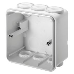 SURFACE MOUNTING BOX - FOR RCD SAFETY - WHITE COLOUR