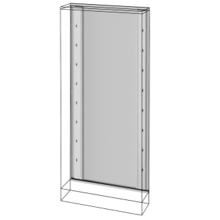 REAR FRAME - FLOOR - MOUNTING DISTRIBUTION BOARDS - QDX 630 L - 600X1600MM