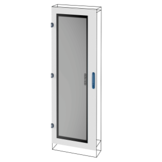 GLASS DOOR - QDX 630/1600 H - 600X2000MM
