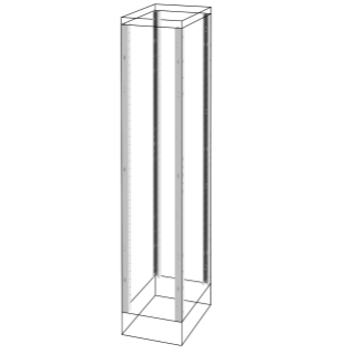 UPRIGHTS AND FUNCTIONAL FRAME - EXTERNAL COMPARTMENT - QDX 1600 H - 400X1800MM