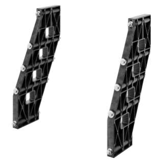 PAIR OF BUSBAR-HOLDER - FOR SHAPED BUSBAR IN ALUMINIUM - 630A - FOR STRUCTURES D=400 - SIDE COMPARTMENT - FOR QDX 630H